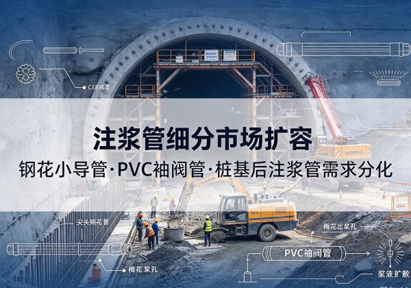 梁山注浆管细分市场扩容，隧道钢花小导管、PVC 袖阀管、桩基后注浆管需求分化